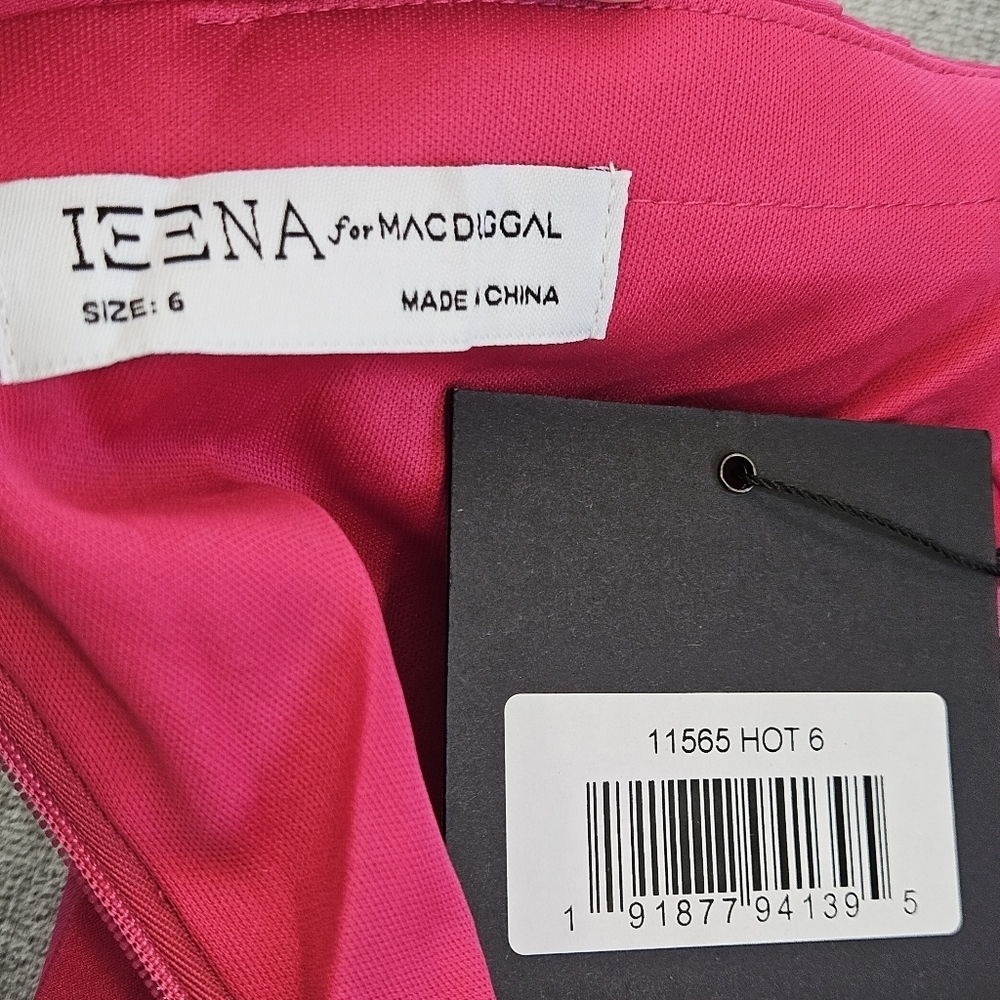 NWT Ieena Mac Duggal 11565 Strapless Sweetheart Neckline Ruched Dress Mini Sz 6 - Picture 13 of 13